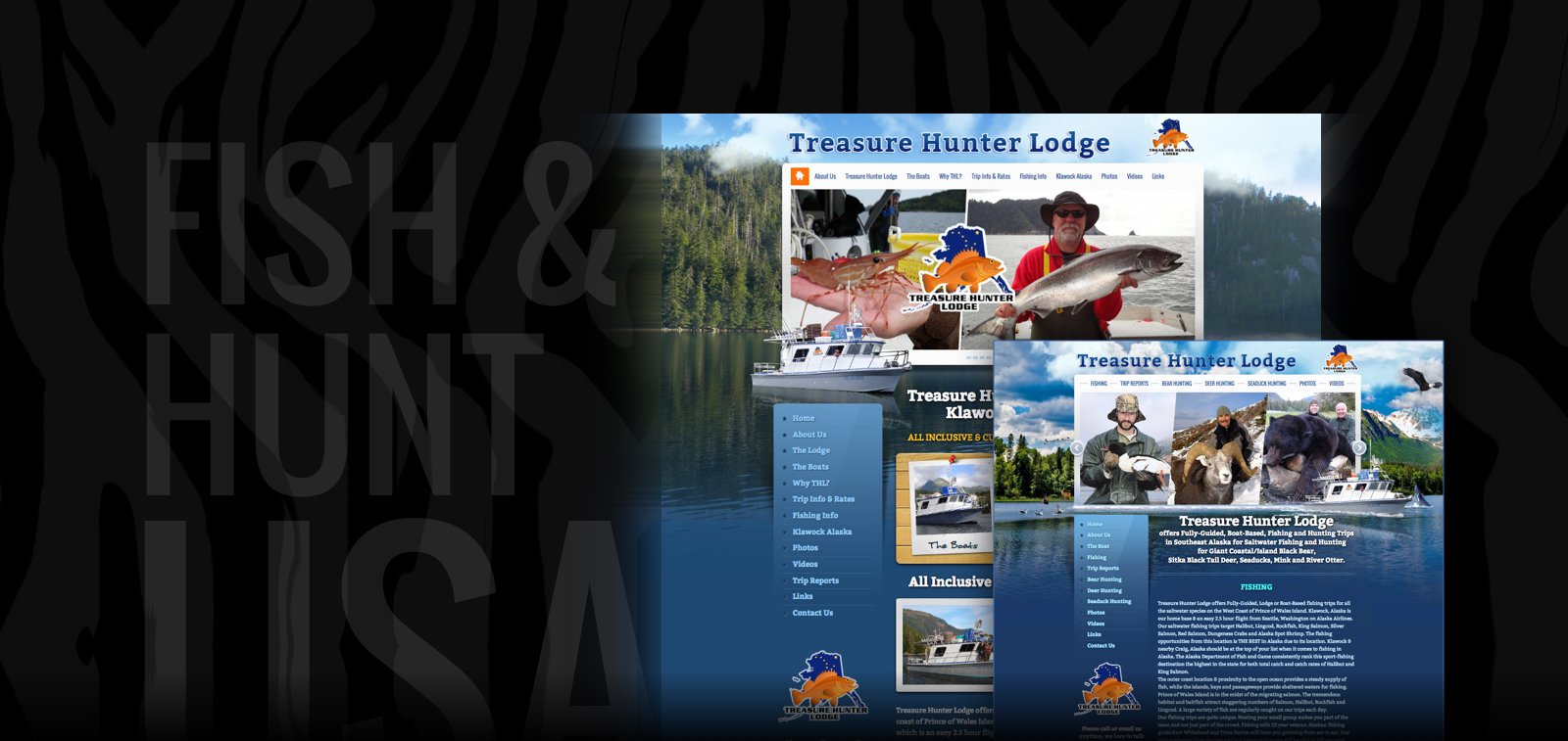 Outdoors Hunting Website Design